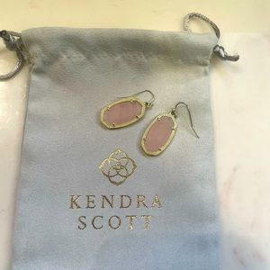Kendra Scott pink stone earrings